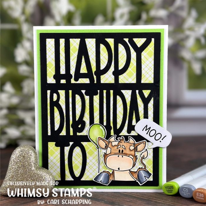 CariS_BarnyardFriends_HappyBDCoverplate_TartanPlaidBG
