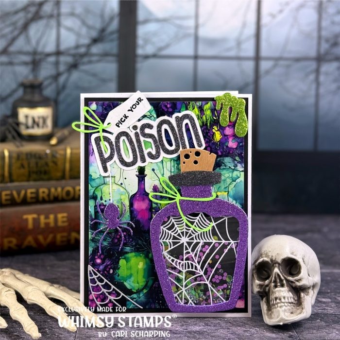 CariS_PotionBottle_GothicGlow_CutieABCs_SpidersandWebs